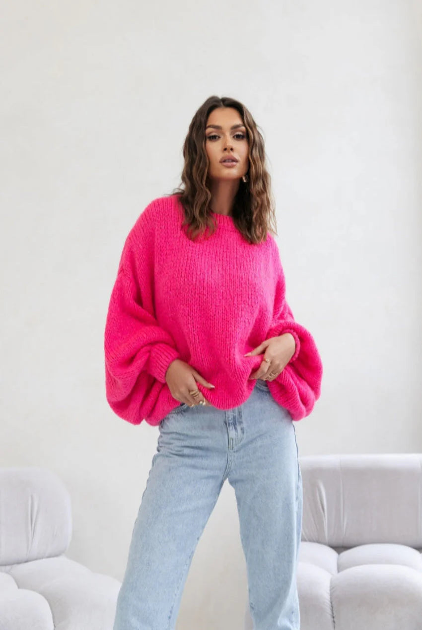 Oversized Pink Sweater