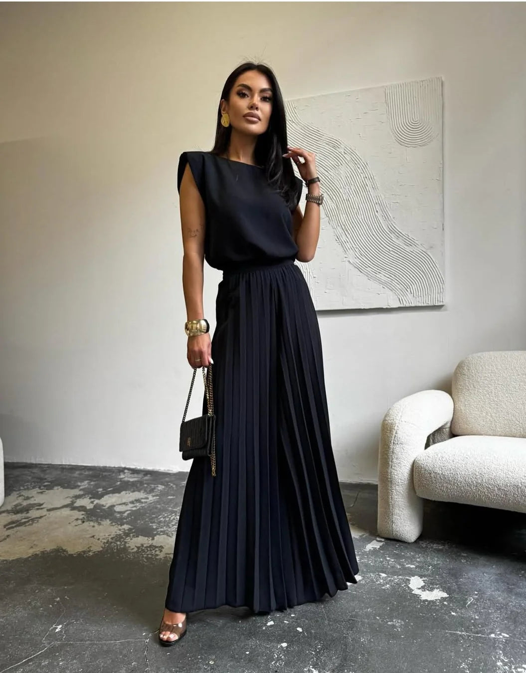 Pleated Elegant Pants