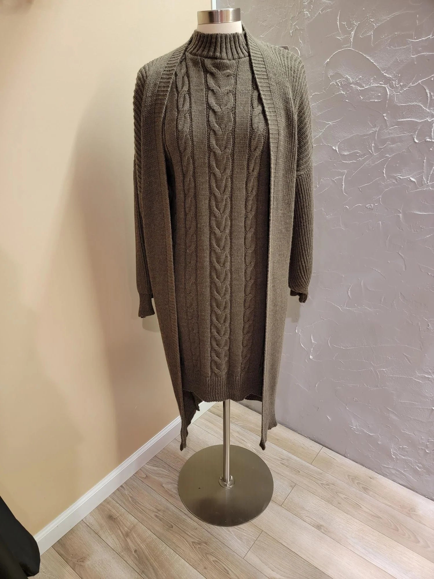 Dress and Cardigan Set