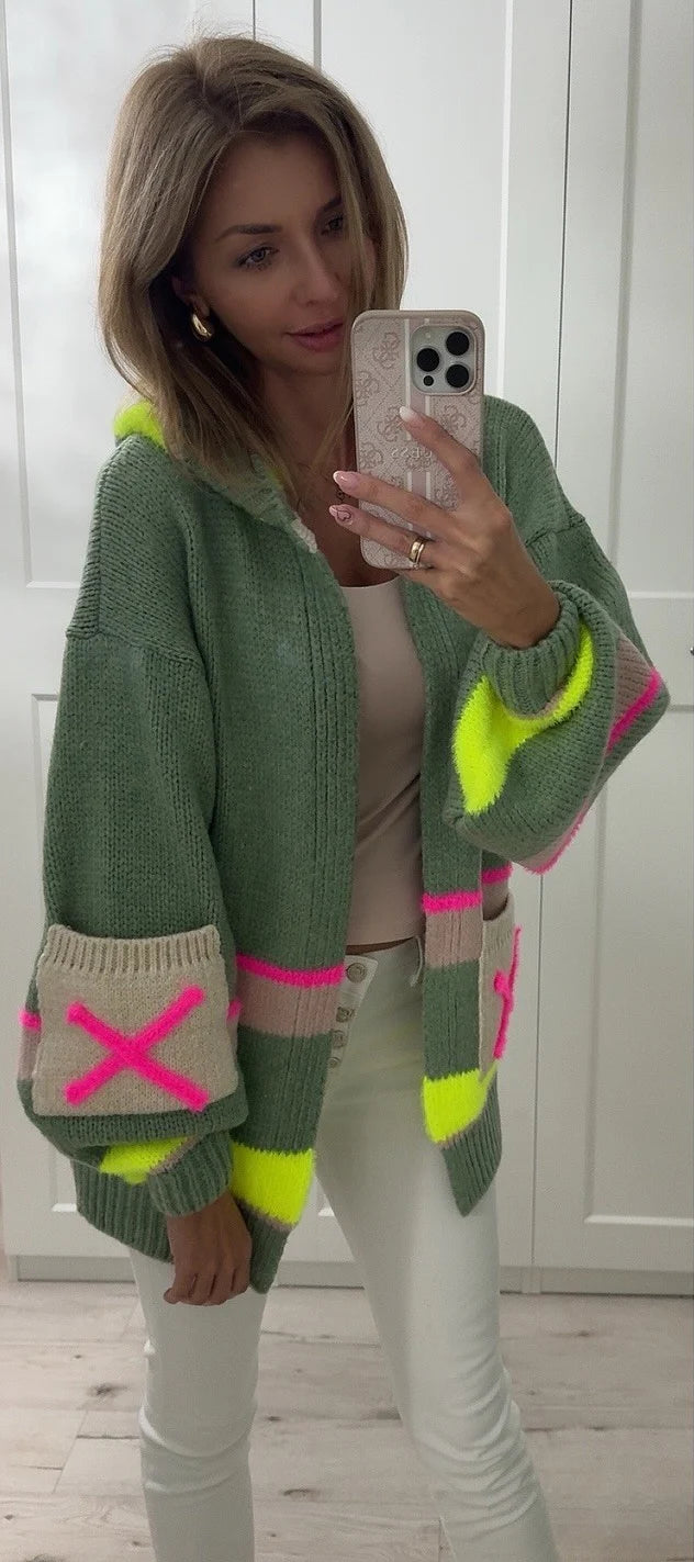 Short open front Cardigan