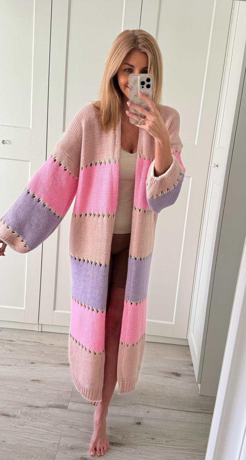 Long open Front Summer cardigan