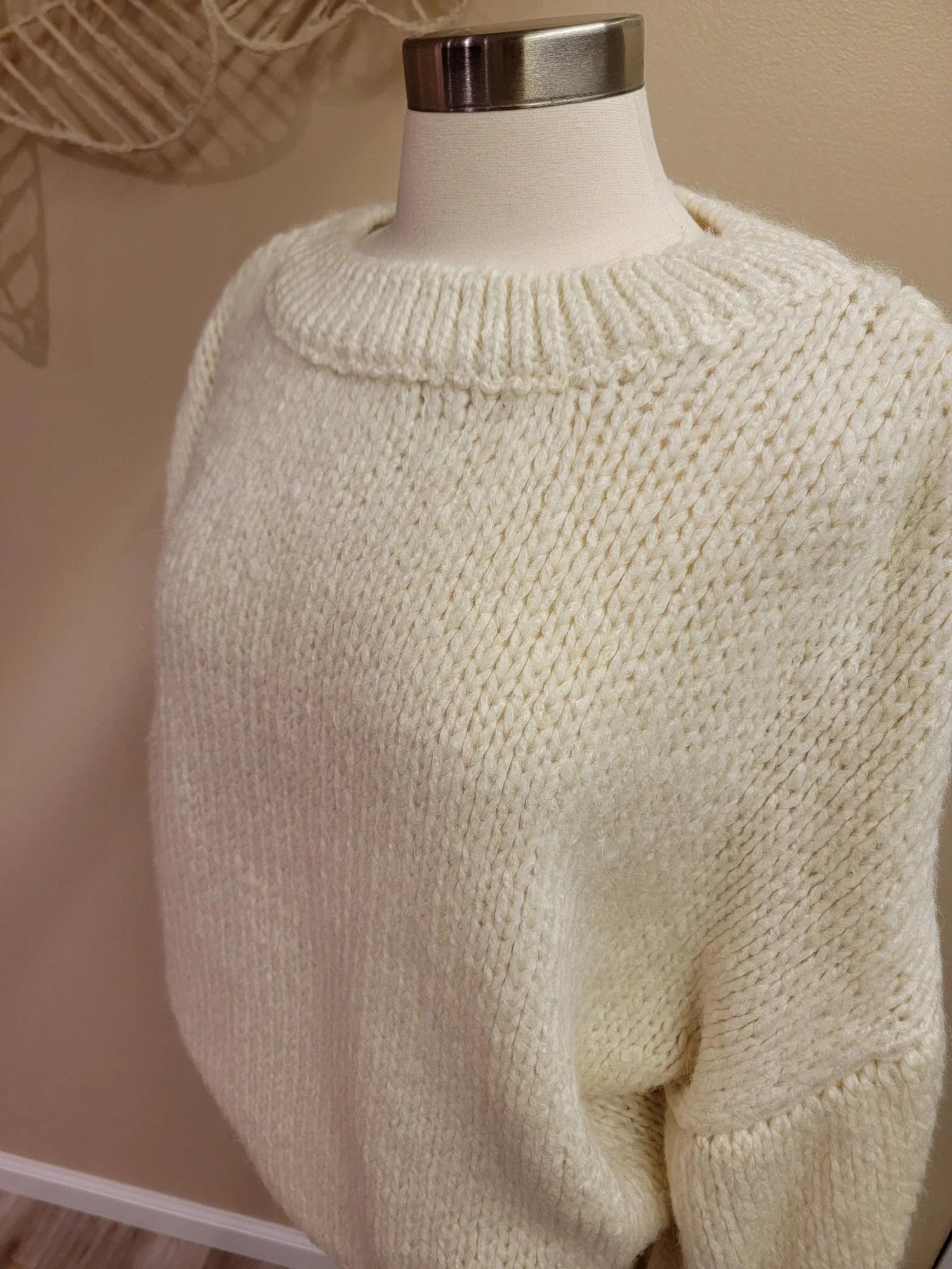 Oversize Balloon Sleeve Sweater