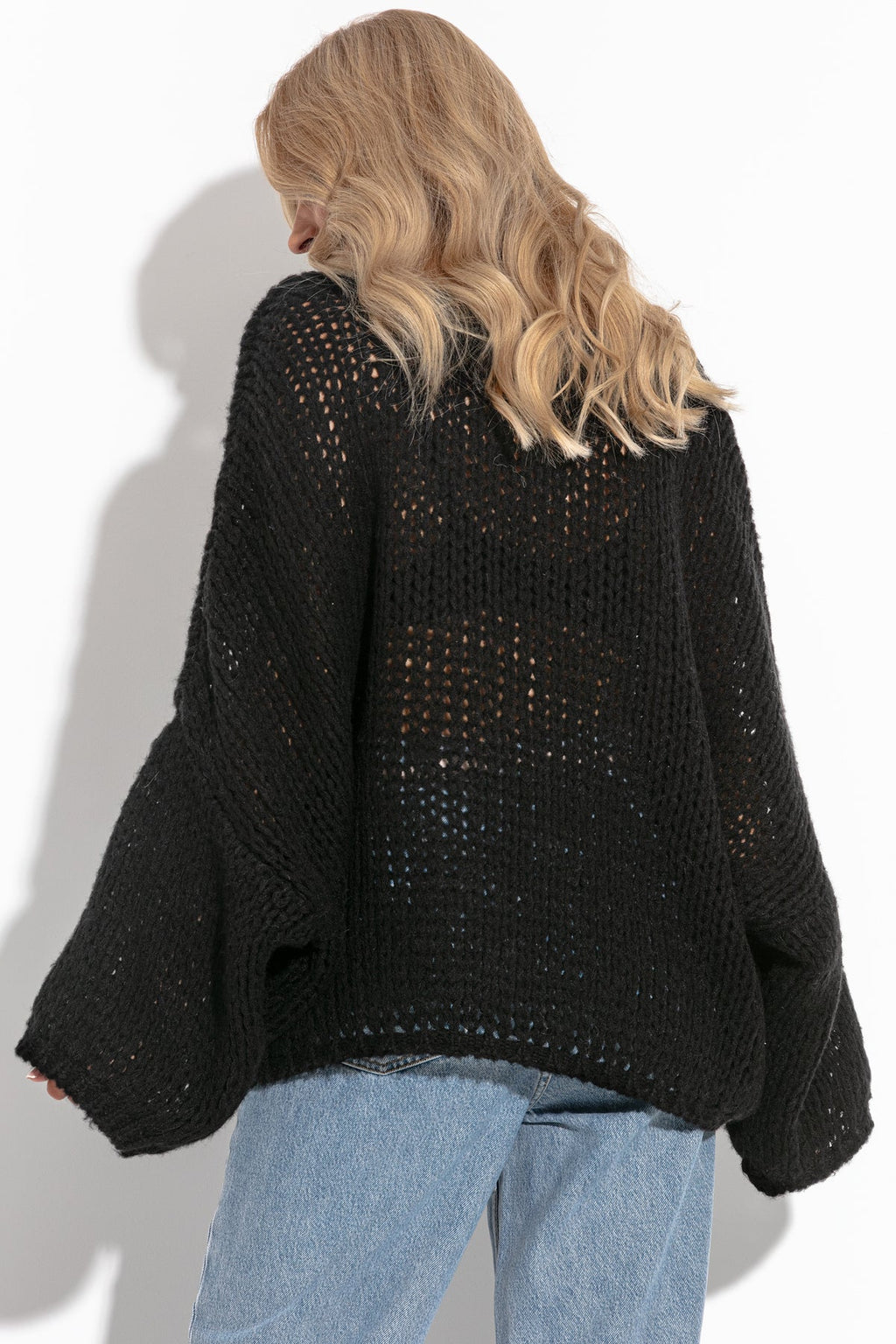 Casual sweater with flare sleeve