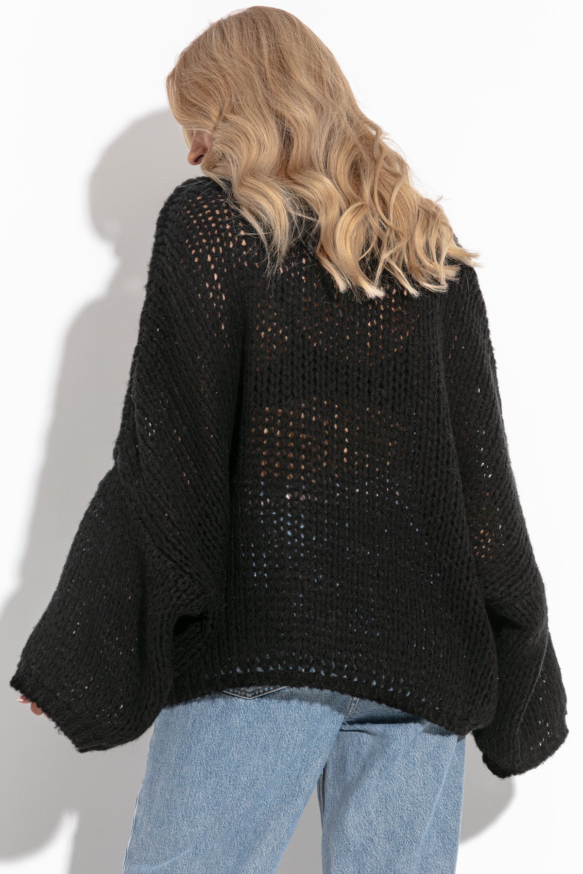 Casual sweater with flare sleeve