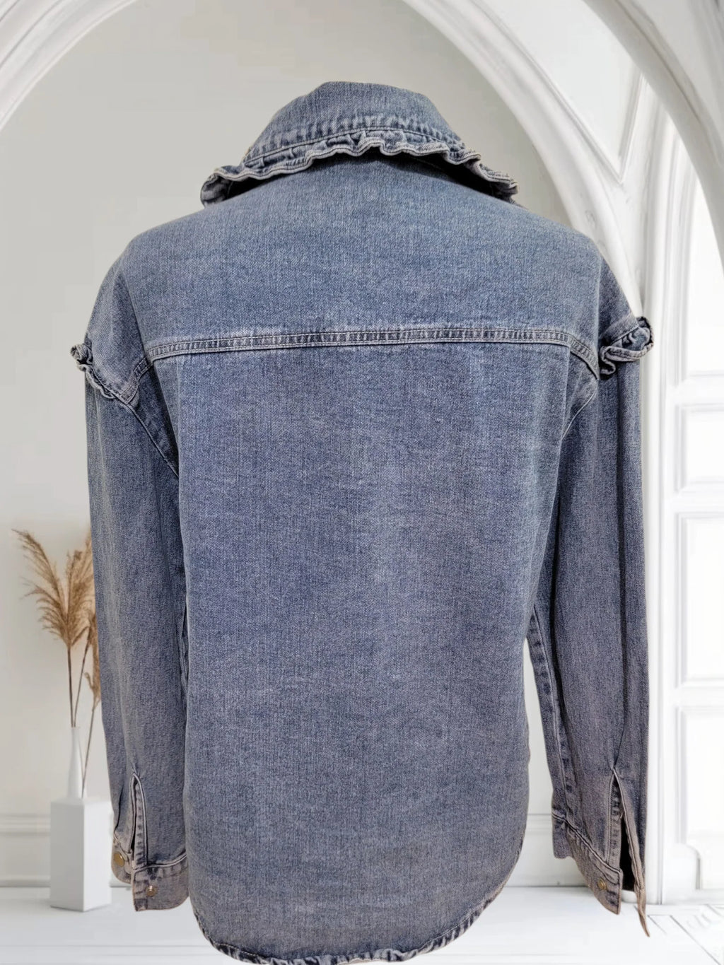 Embellished Denim Shirt