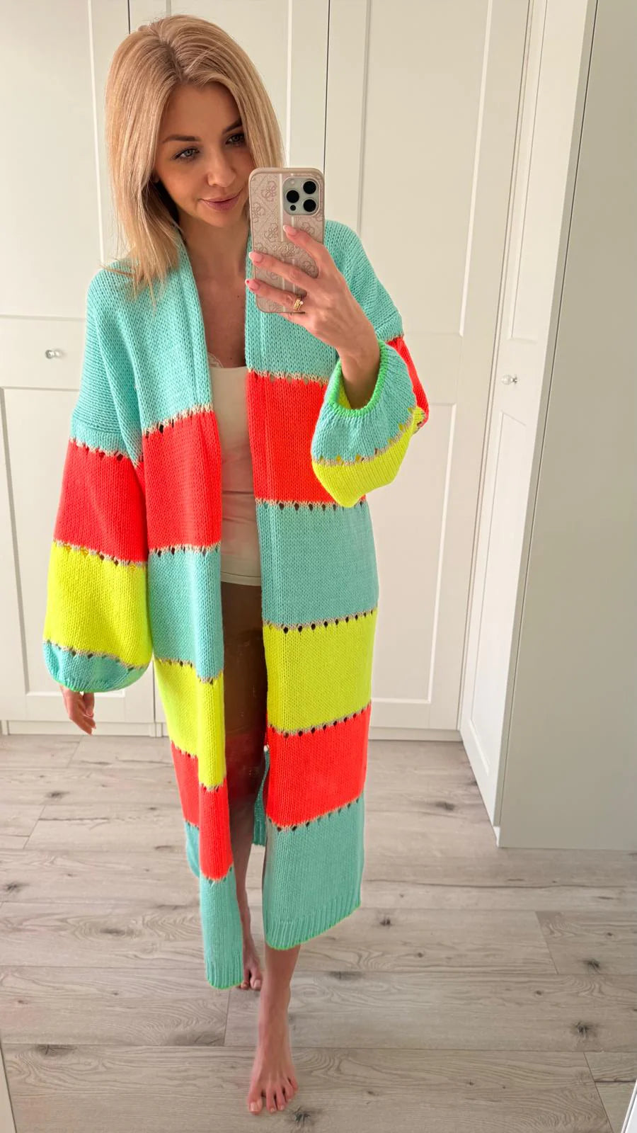 Long open Front Summer cardigan