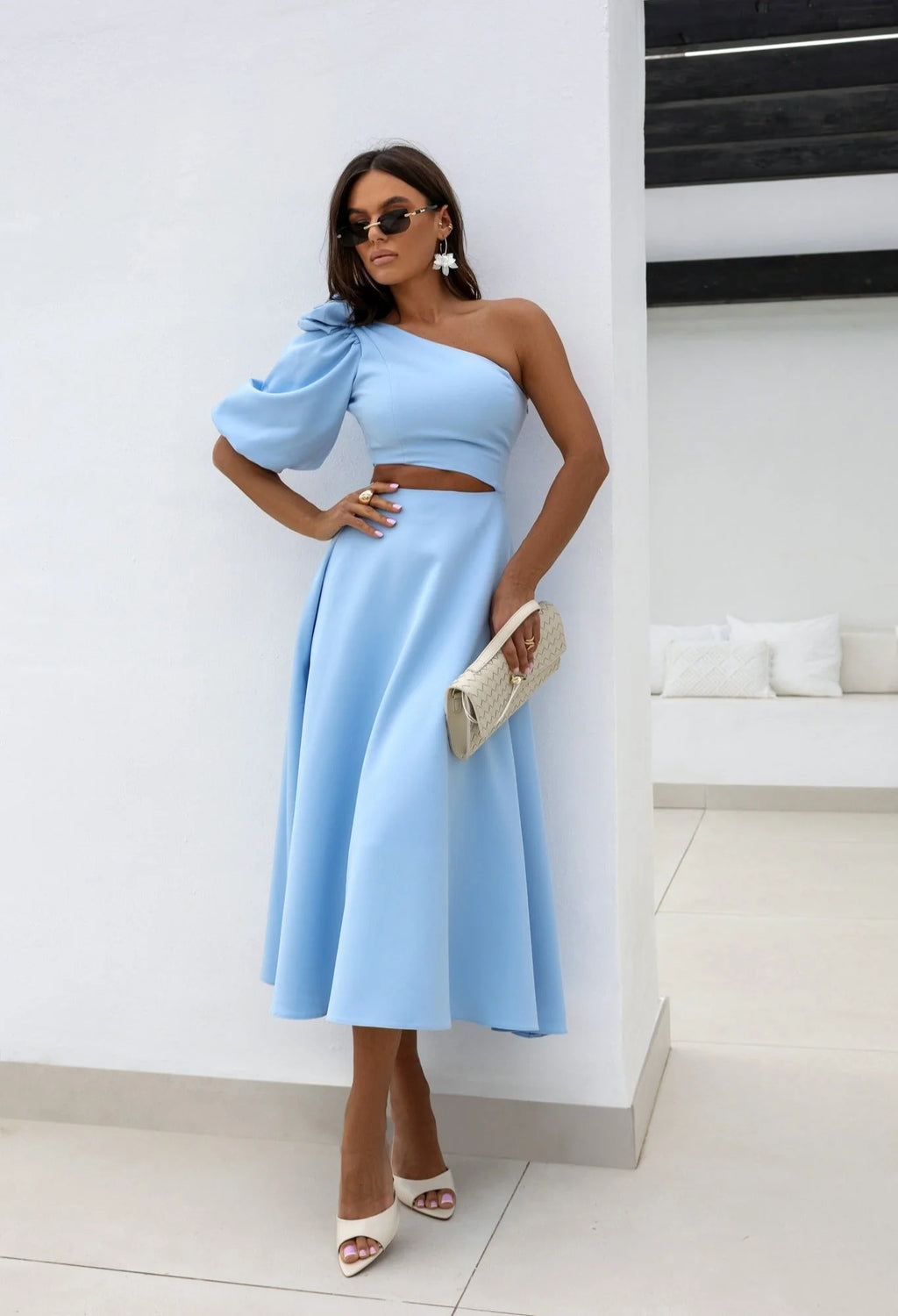 Mid One sleeve Party dress