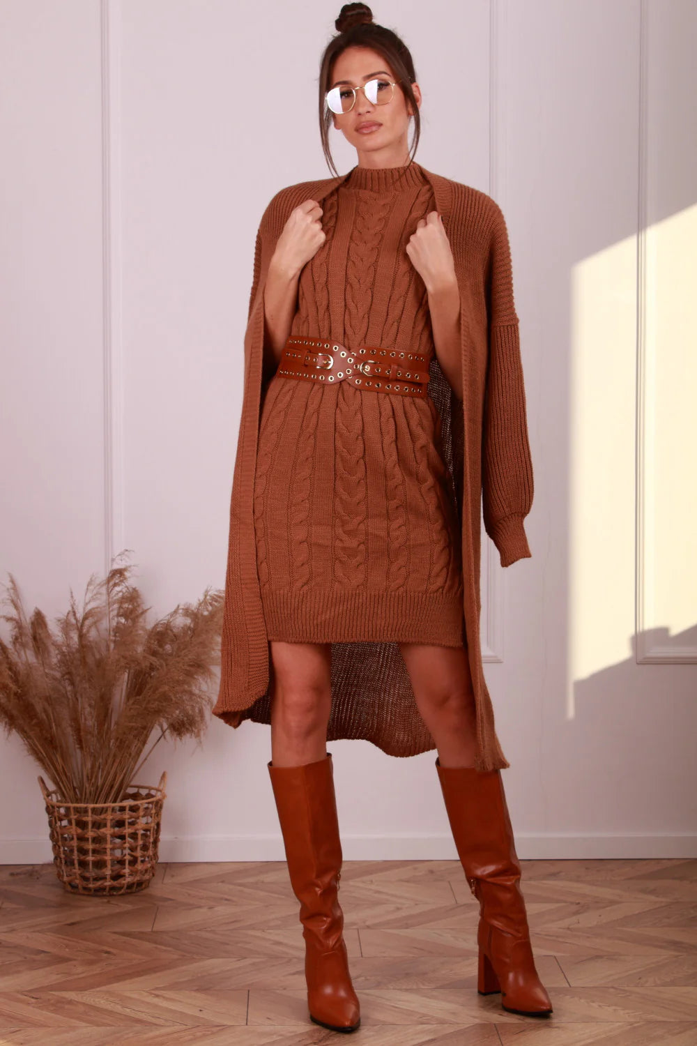 Dress and Cardigan Set