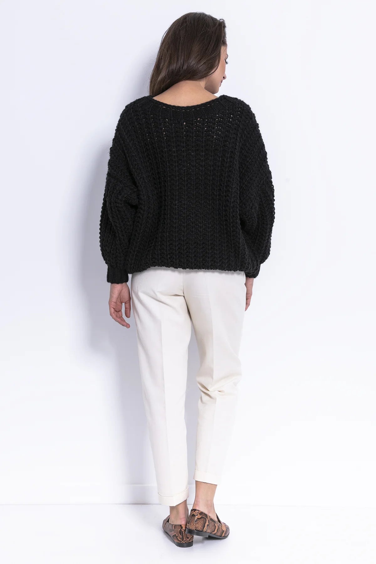 Relaxed chunky knit sweater