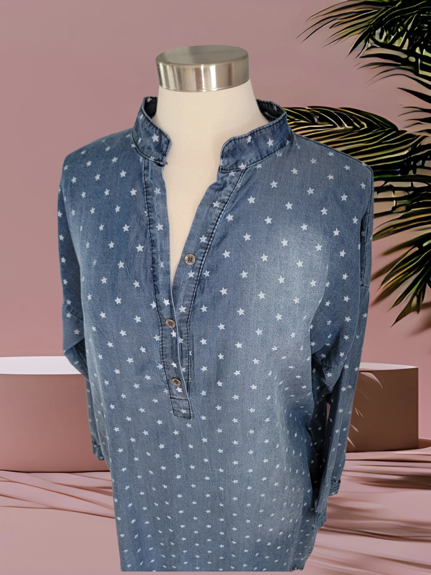 Denim Tunic Shirt