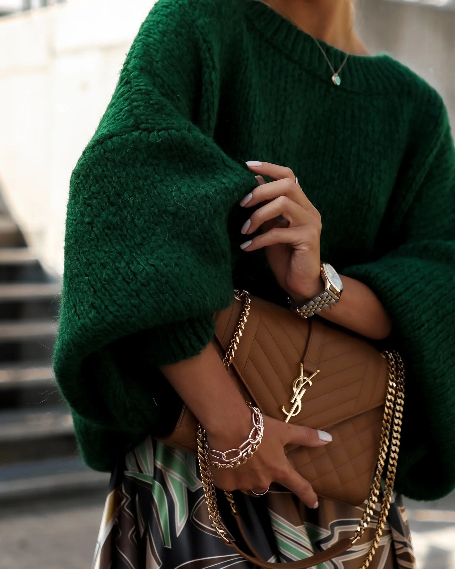 Oversize Balloon Sleeve Sweater