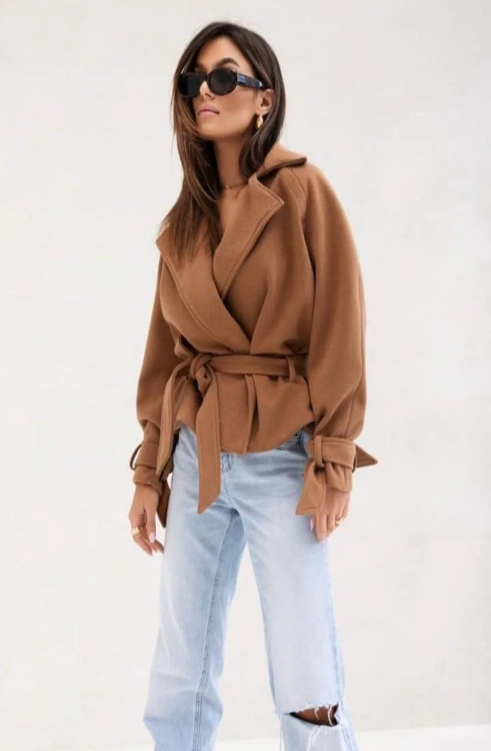 Tie Sleeves short jacket