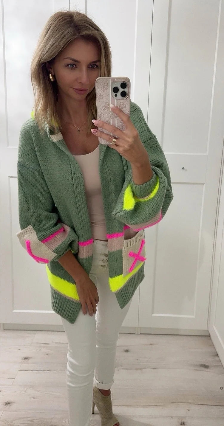 Short open front Cardigan