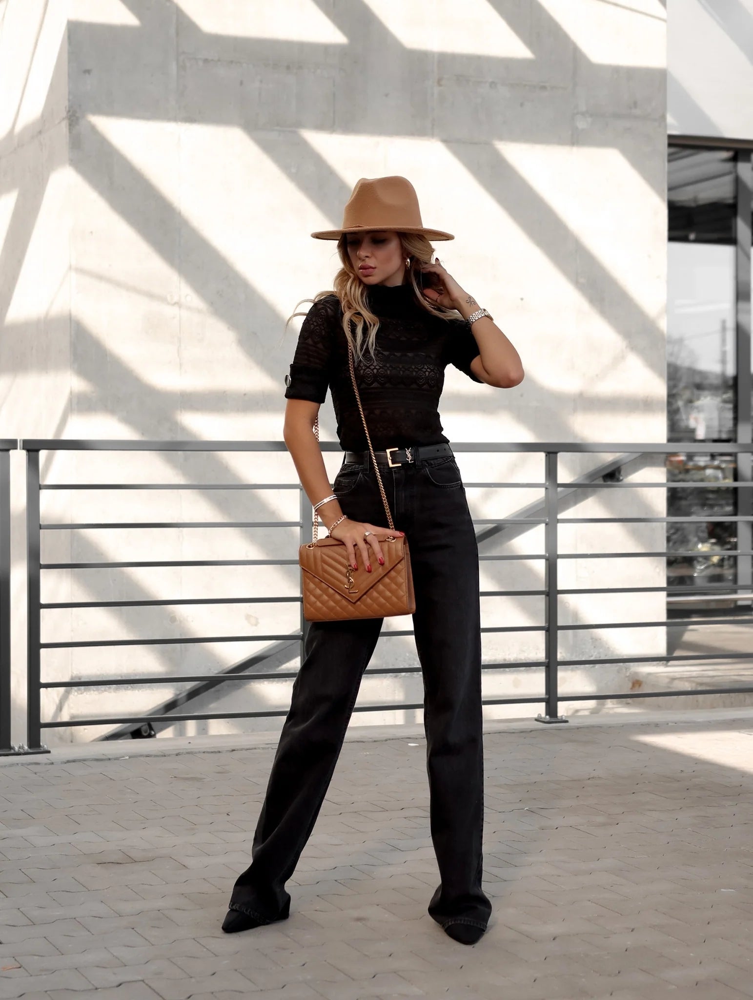 Short Sleeve Lace Top