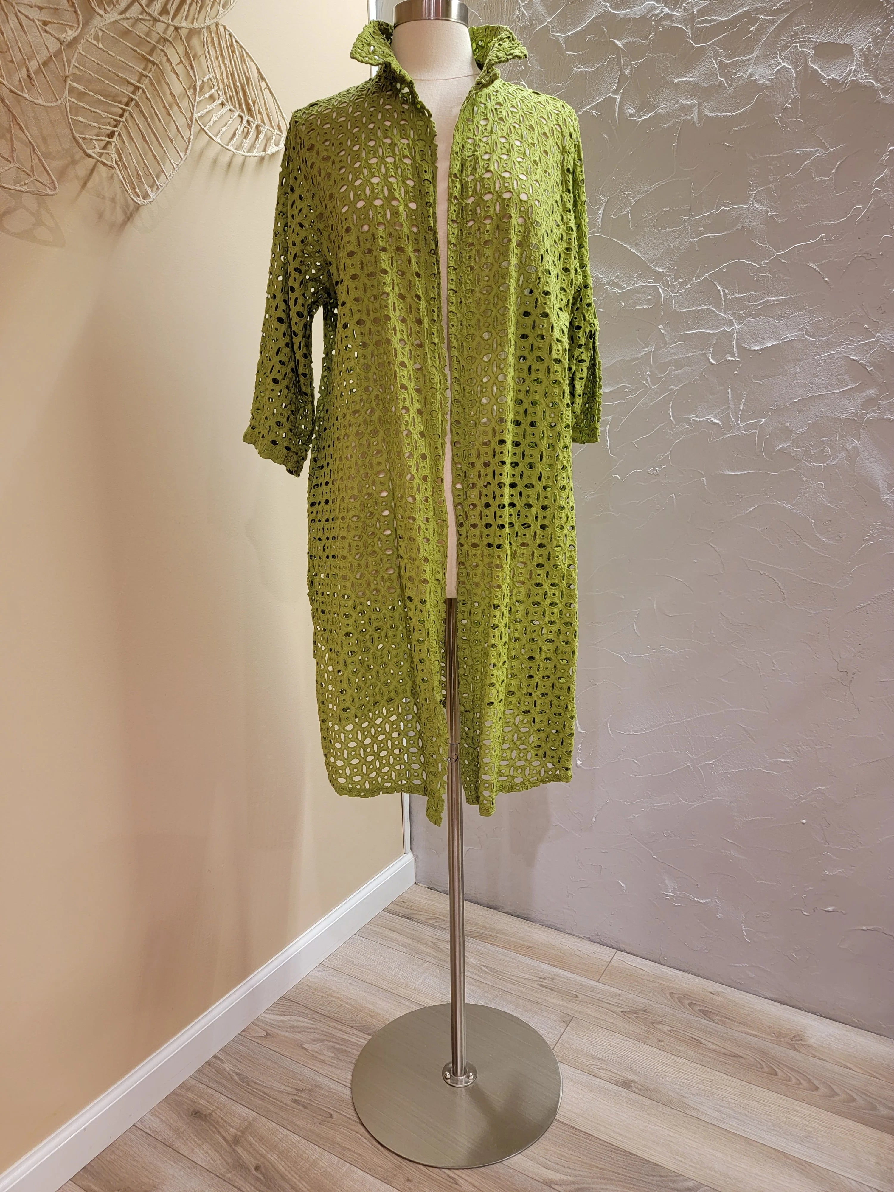 Eyelet Beach Cover Up