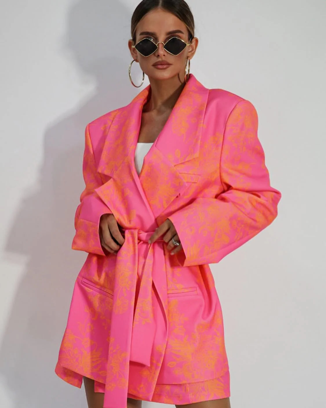 Oversized Bright Orange Jacket