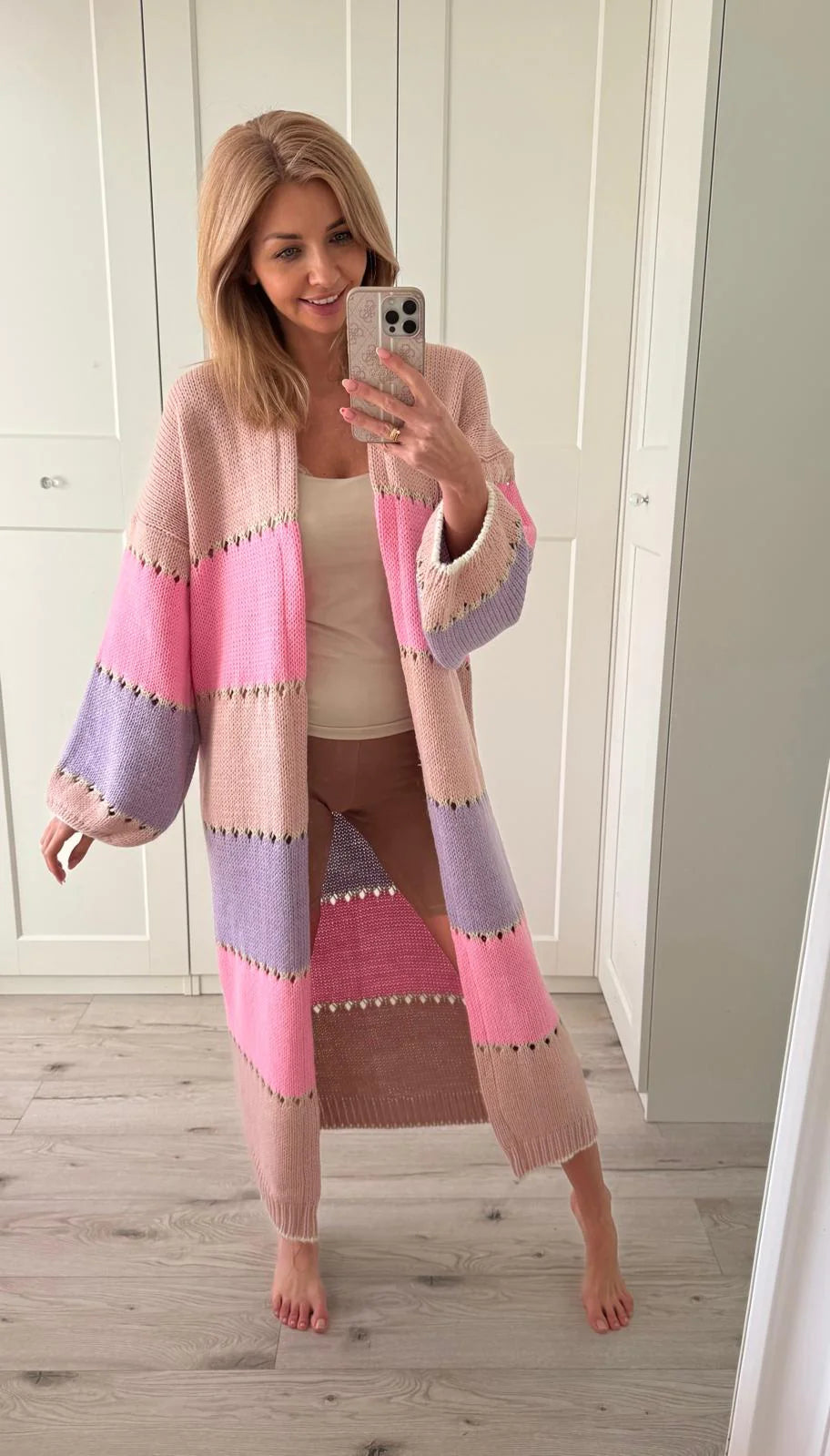 Long open Front Summer cardigan