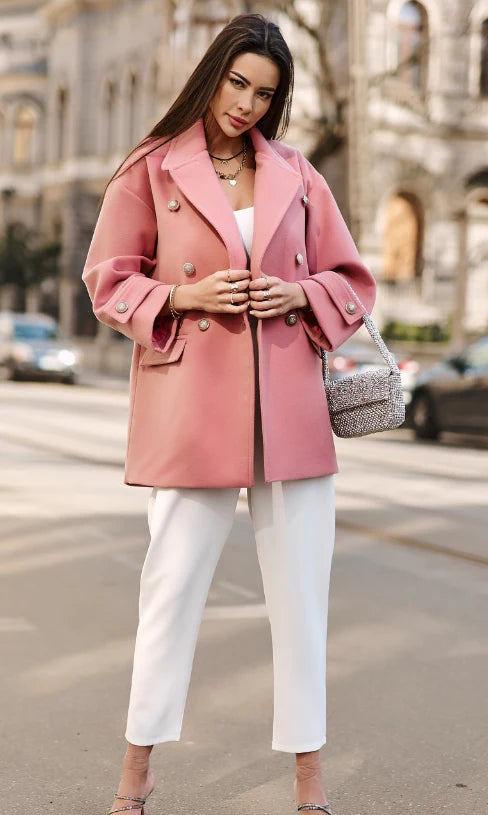 Short double chest jacket