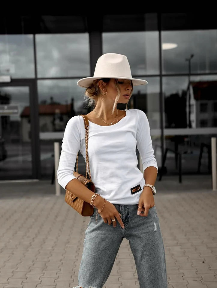 3/4 Sleeve Cotton Top