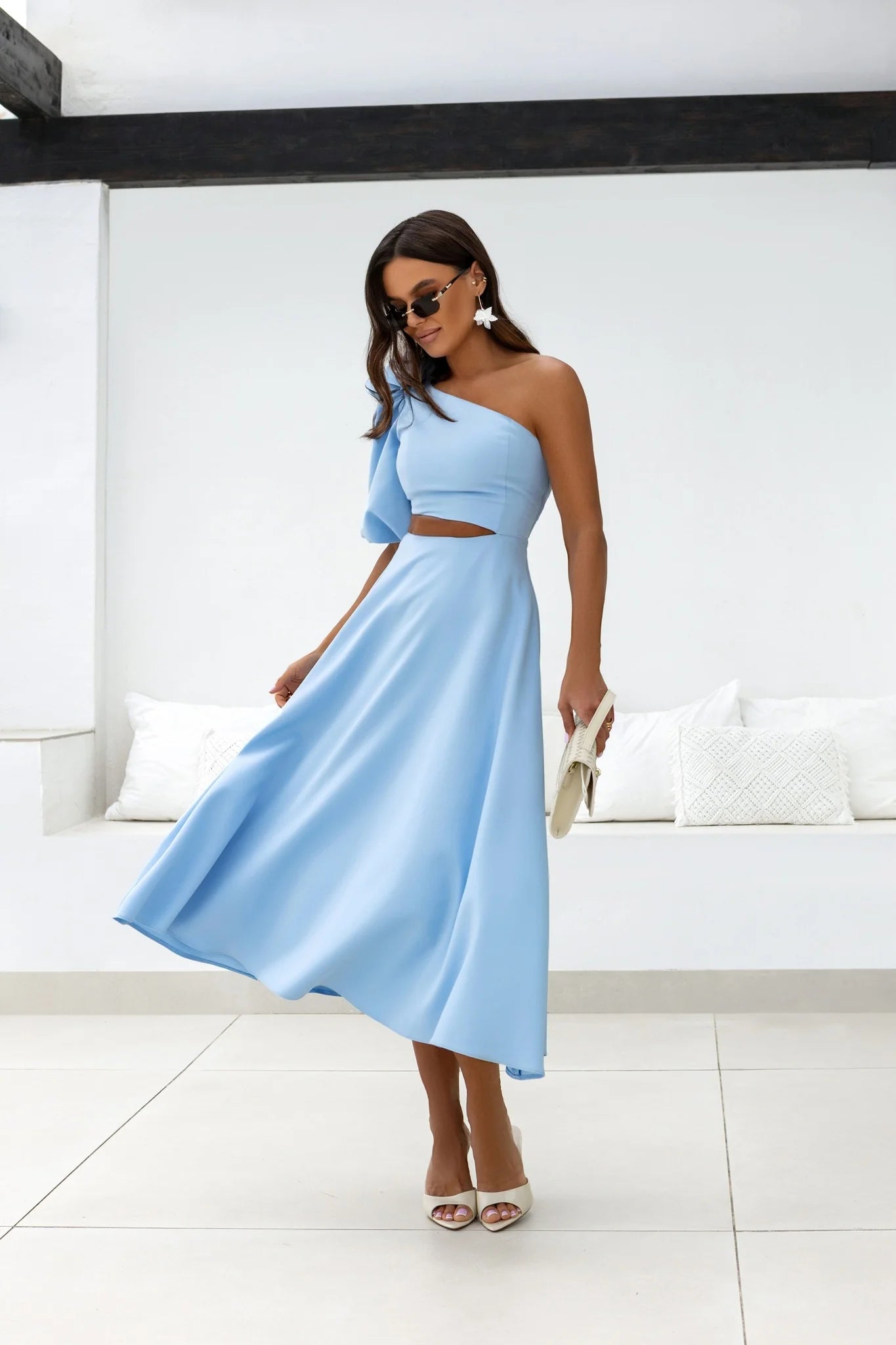 Mid One sleeve Party dress