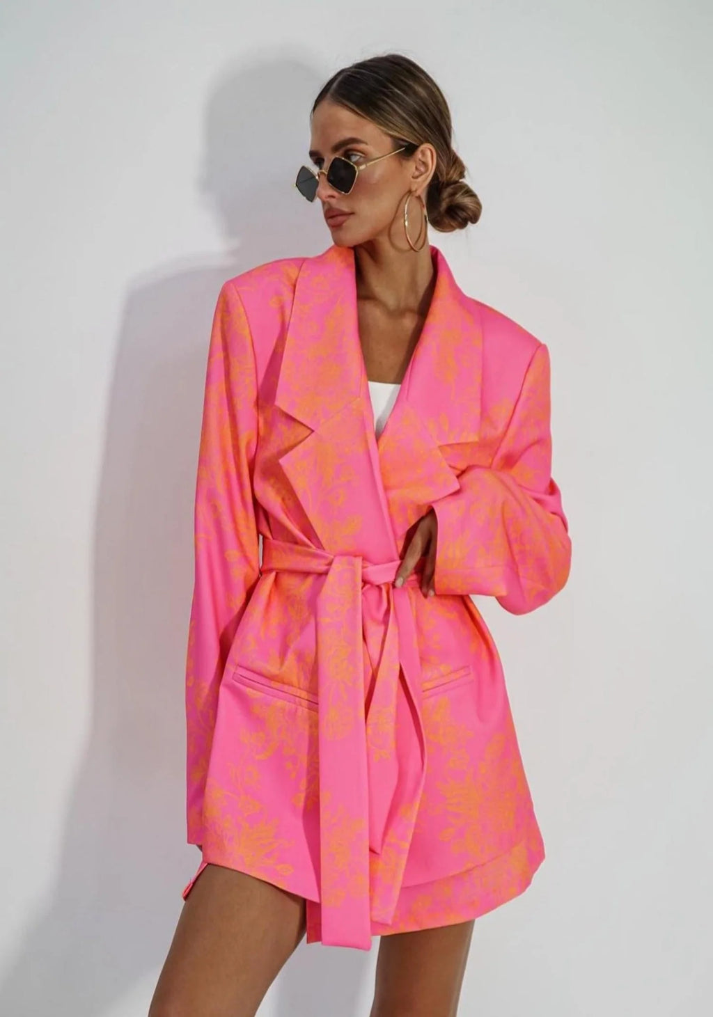 Oversized Bright Orange Jacket