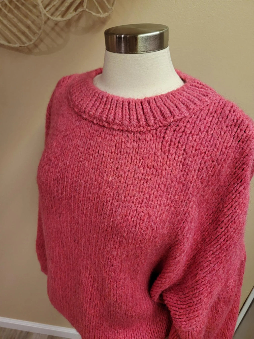 Oversize Balloon Sleeve Sweater