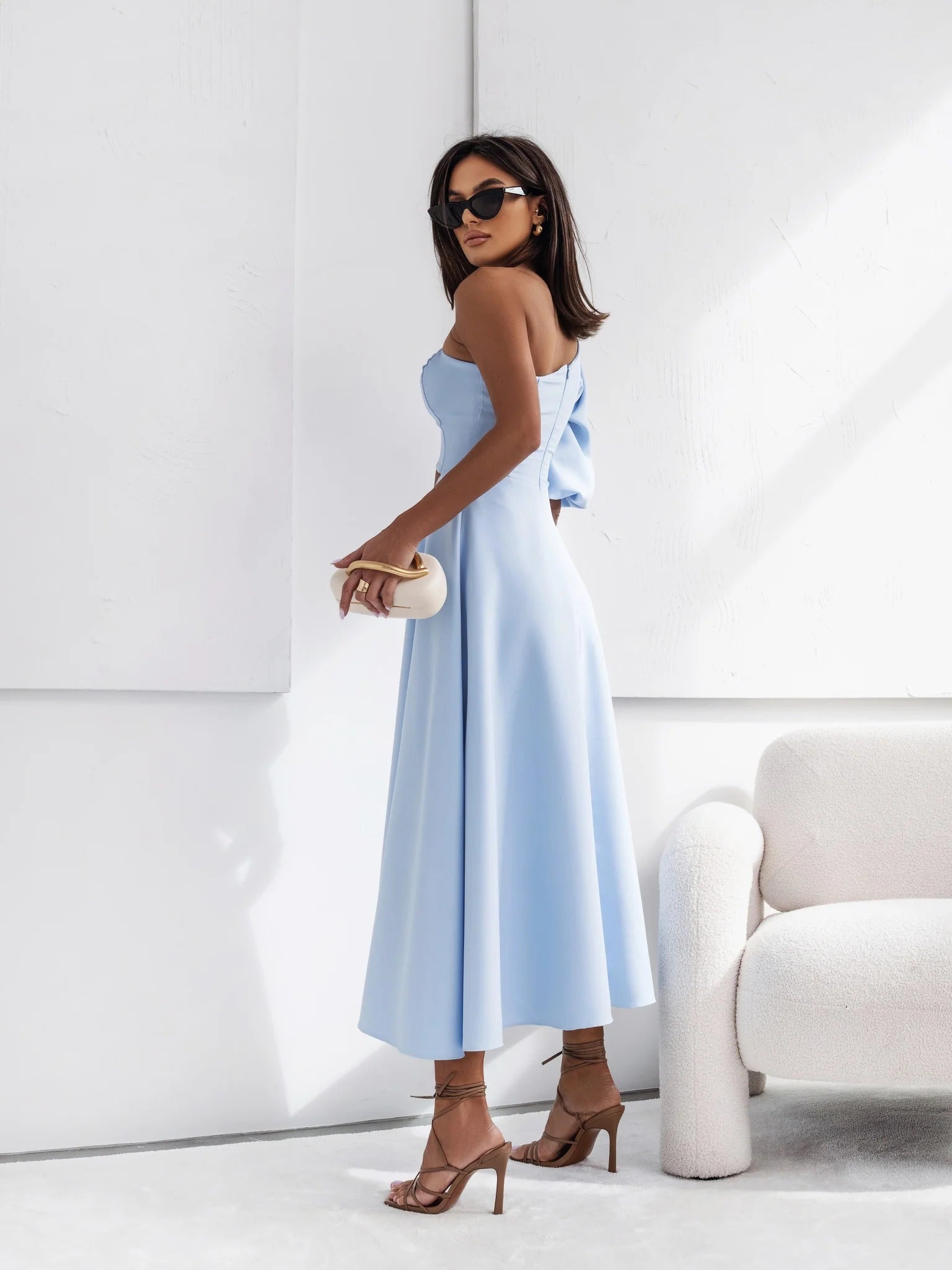 Mid One sleeve Party dress