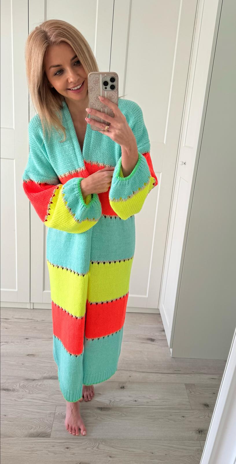 Long open Front Summer cardigan