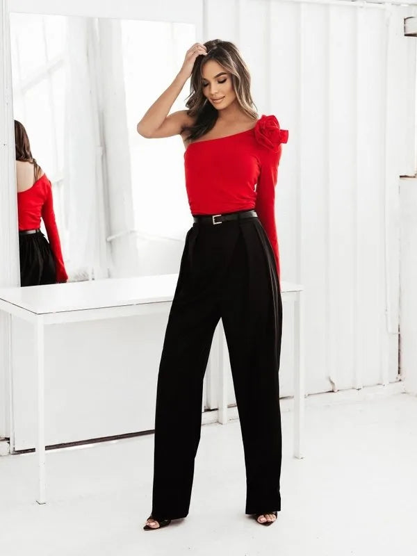 Red One sleeve top