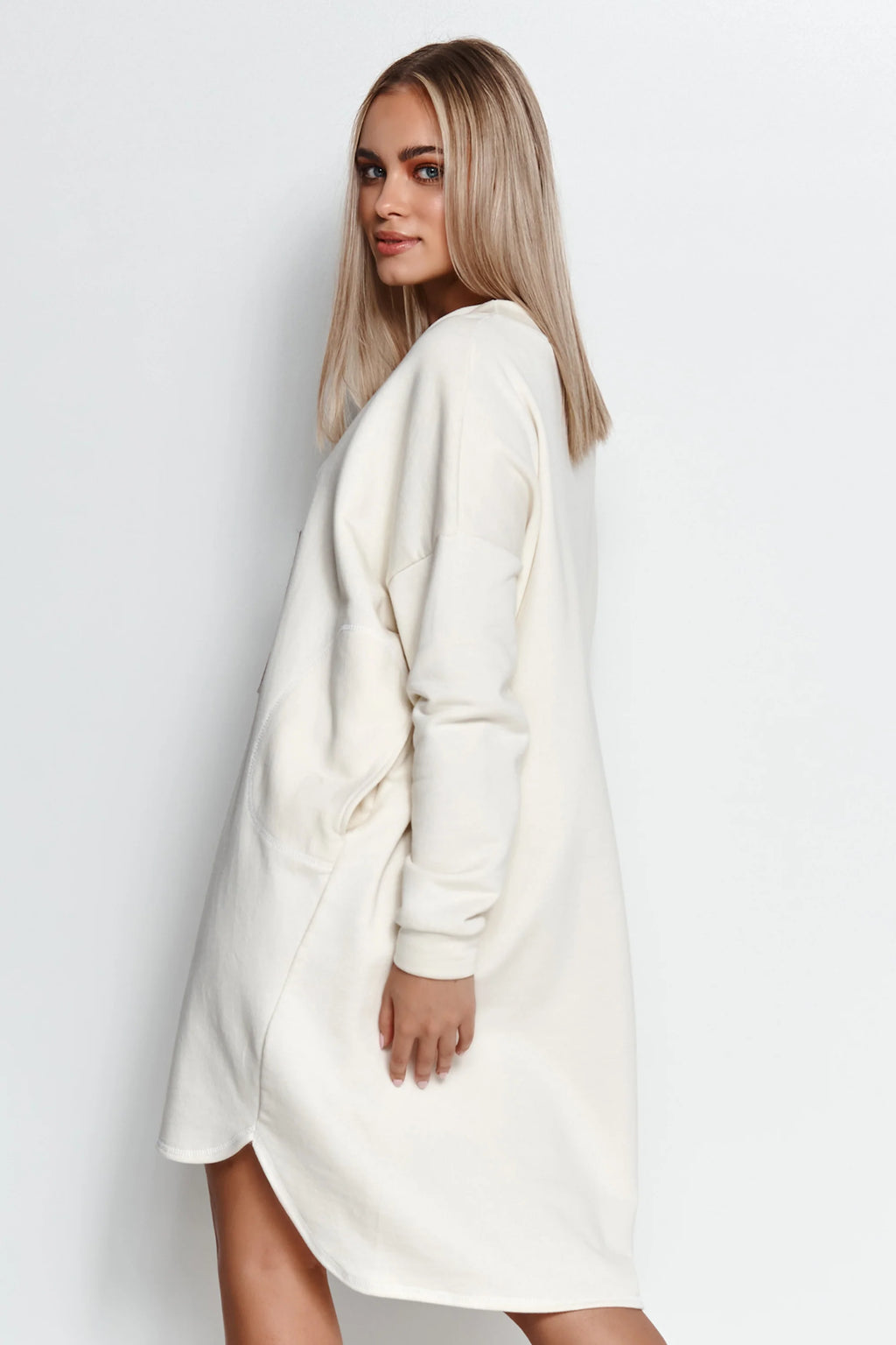 Sweatshirt dress with logo