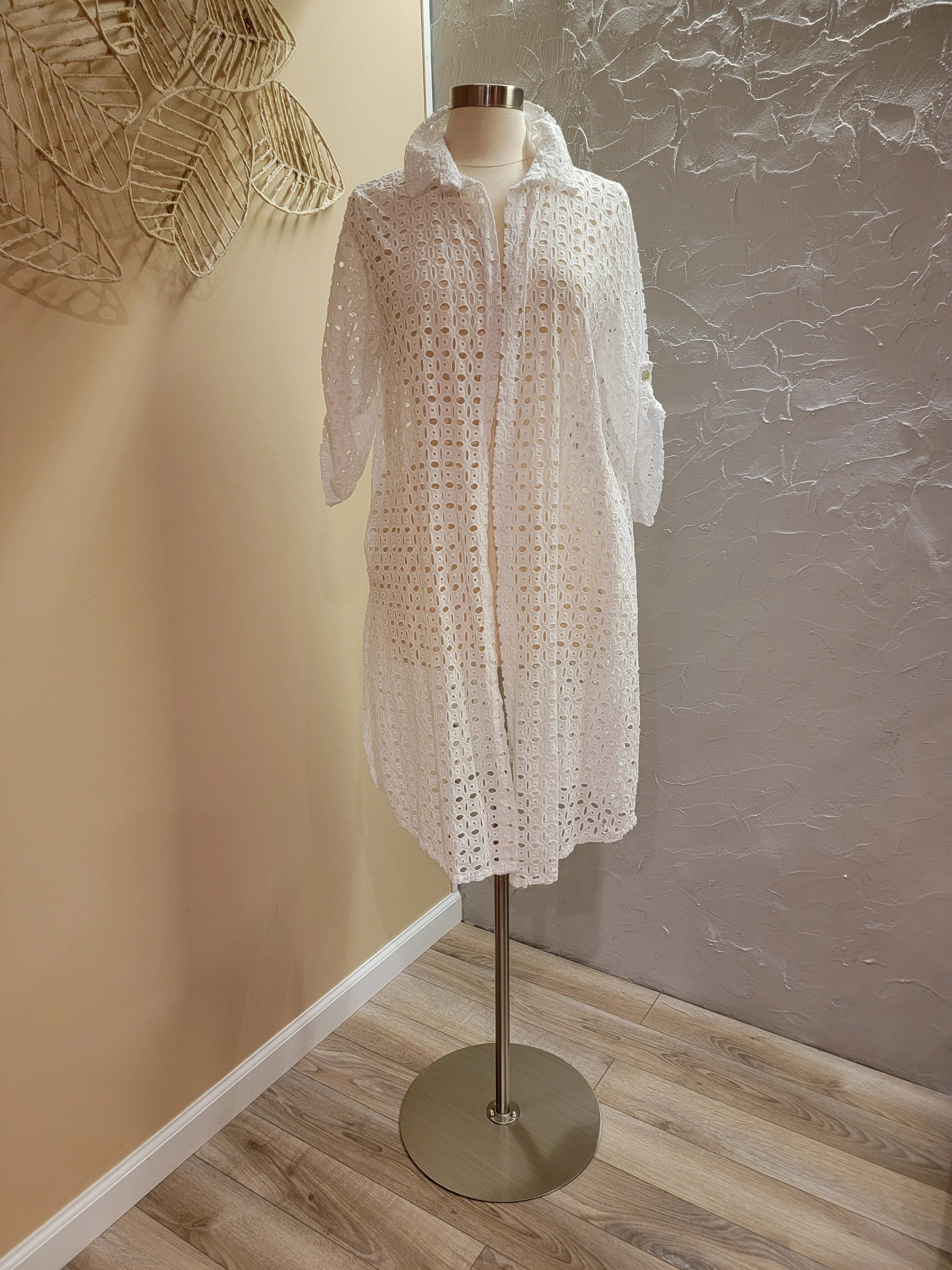 Eyelet Beach Cover Up