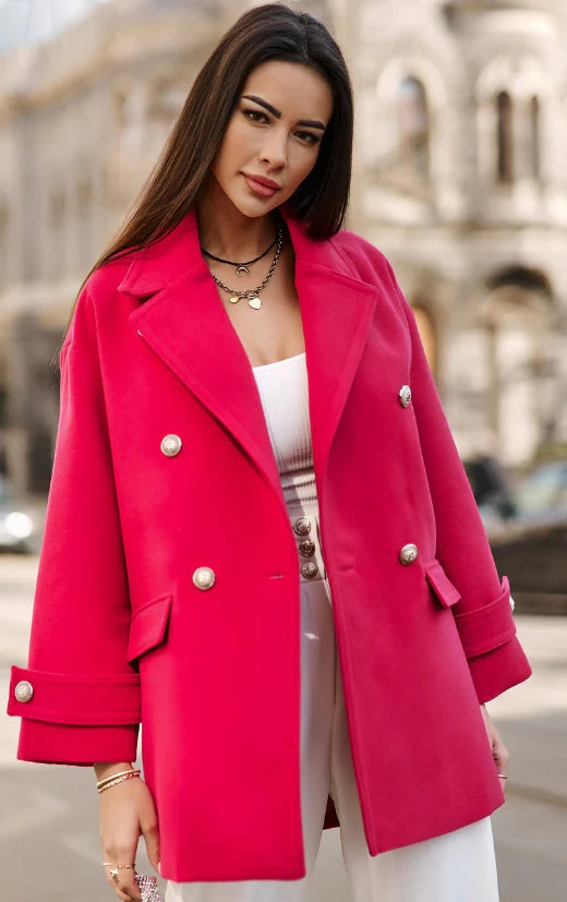 Short double chest jacket