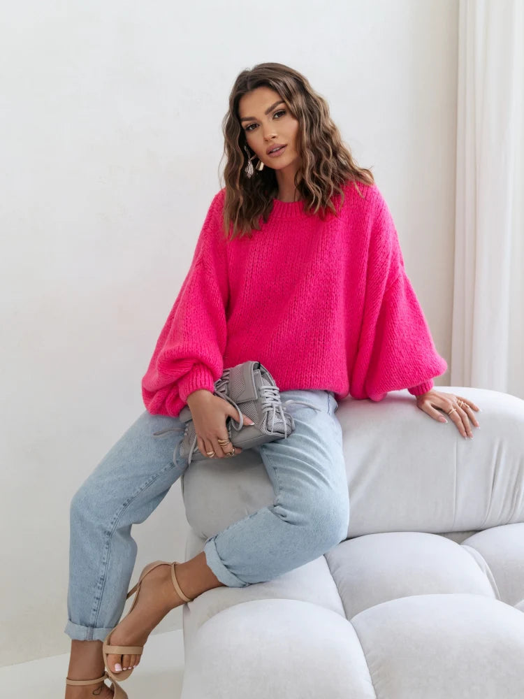 Oversized Pink Sweater