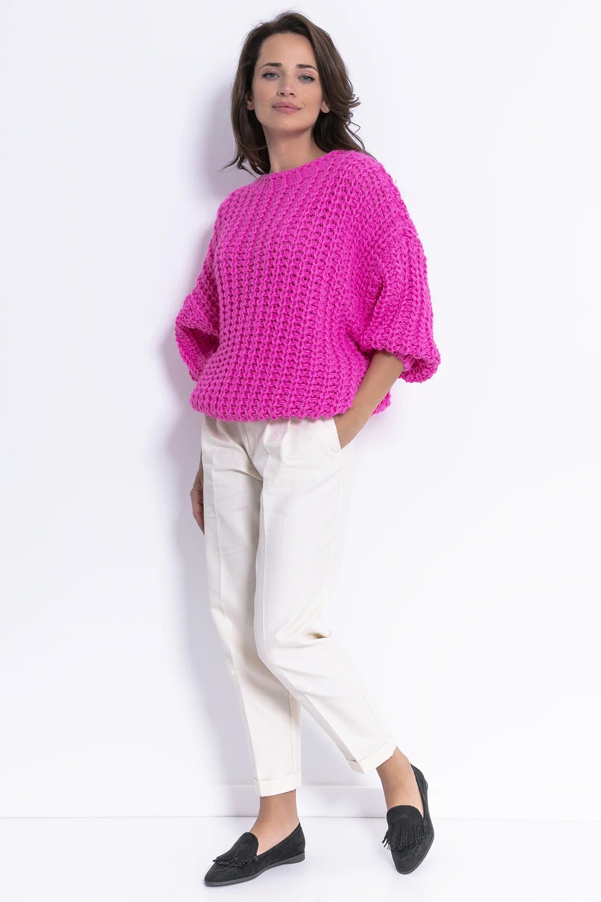 Relaxed chunky knit sweater