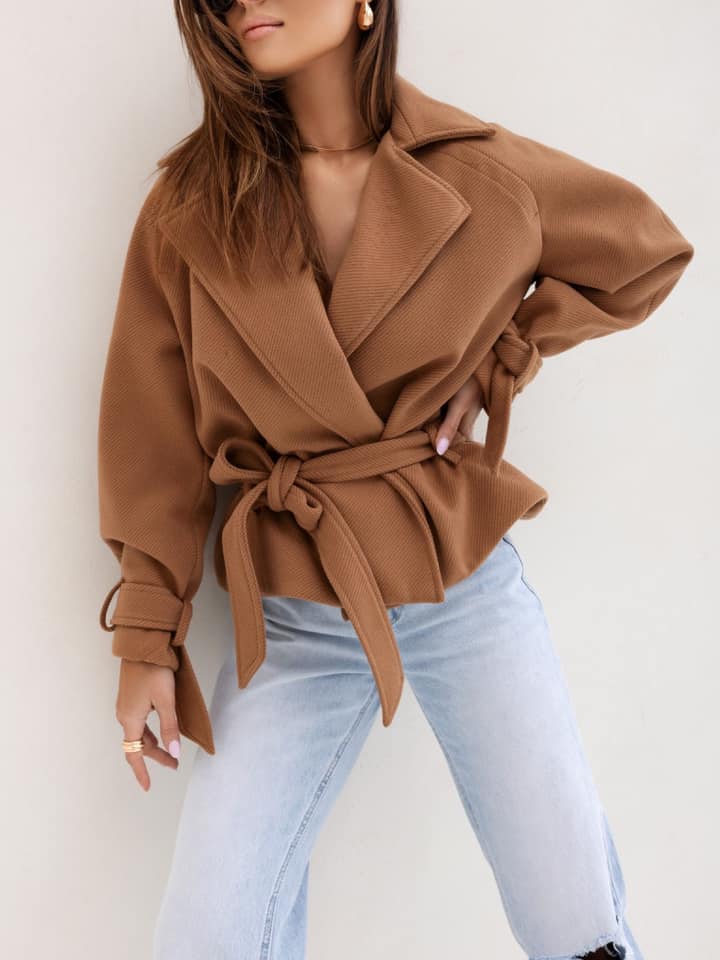 Tie Sleeves short jacket