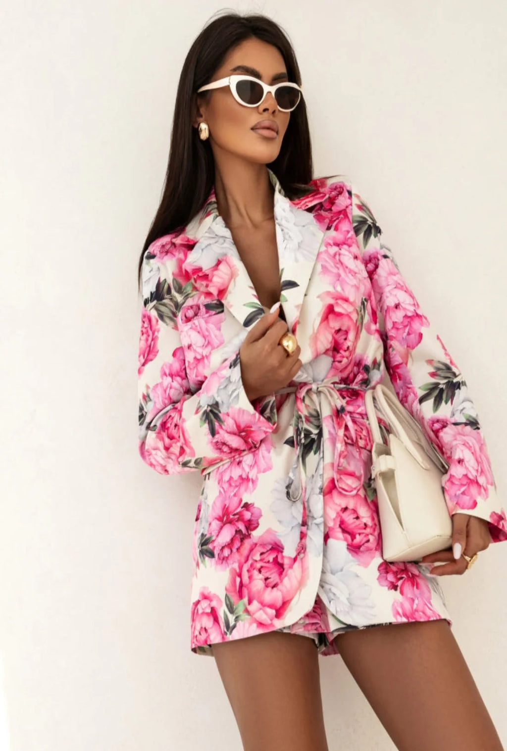 Peonia print Jacket- part of the set