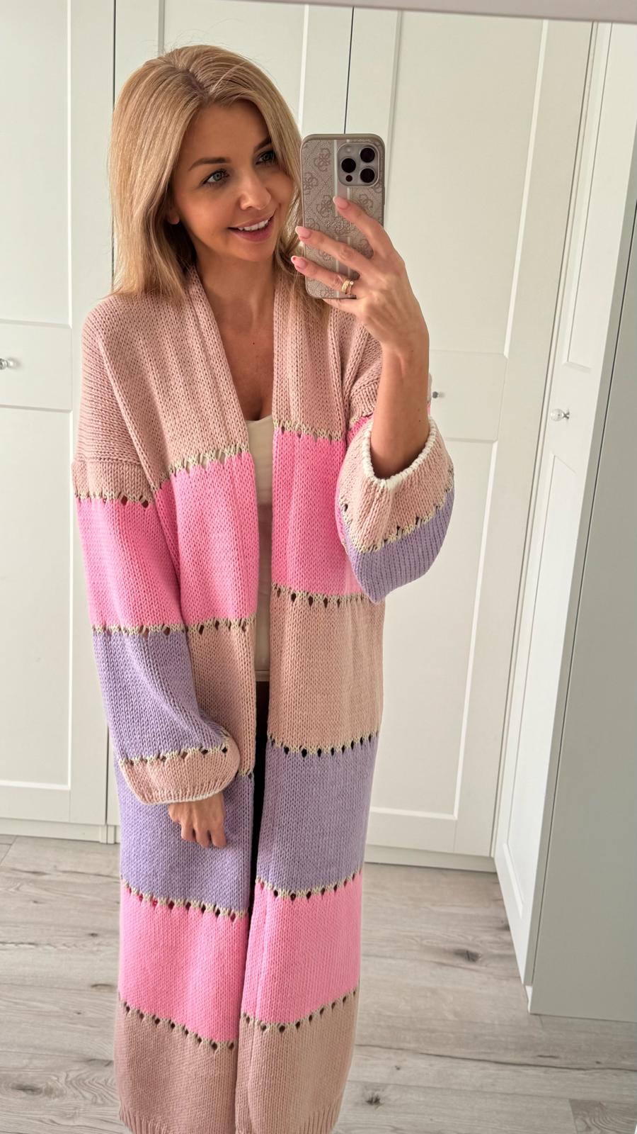 Long open Front Summer cardigan