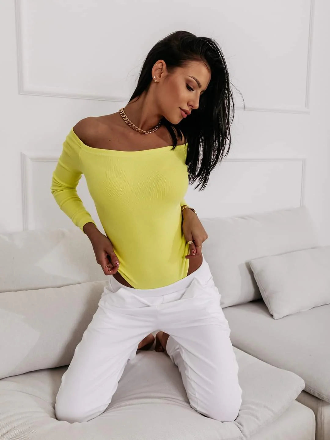 Ribbed Long sleeve body