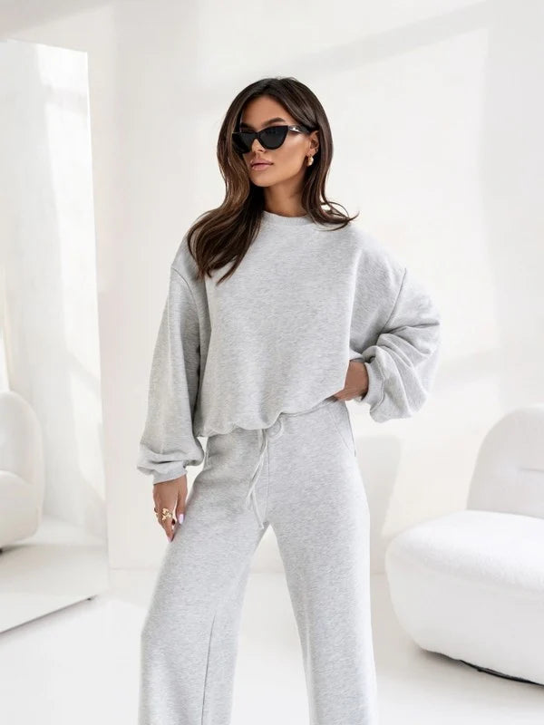 Gathered Sleeves Sweatshirt