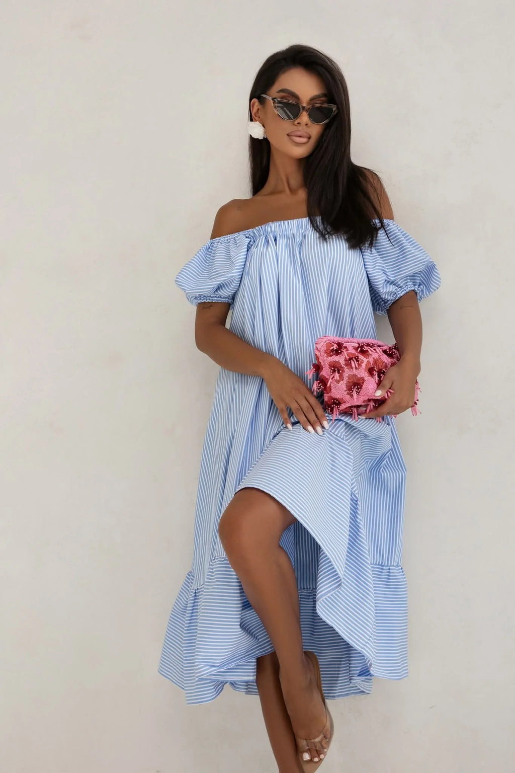 Long Off-the-shoulder Dress