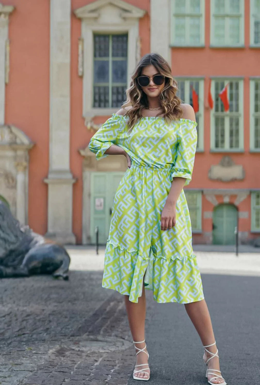 Off the shoulder summer dress