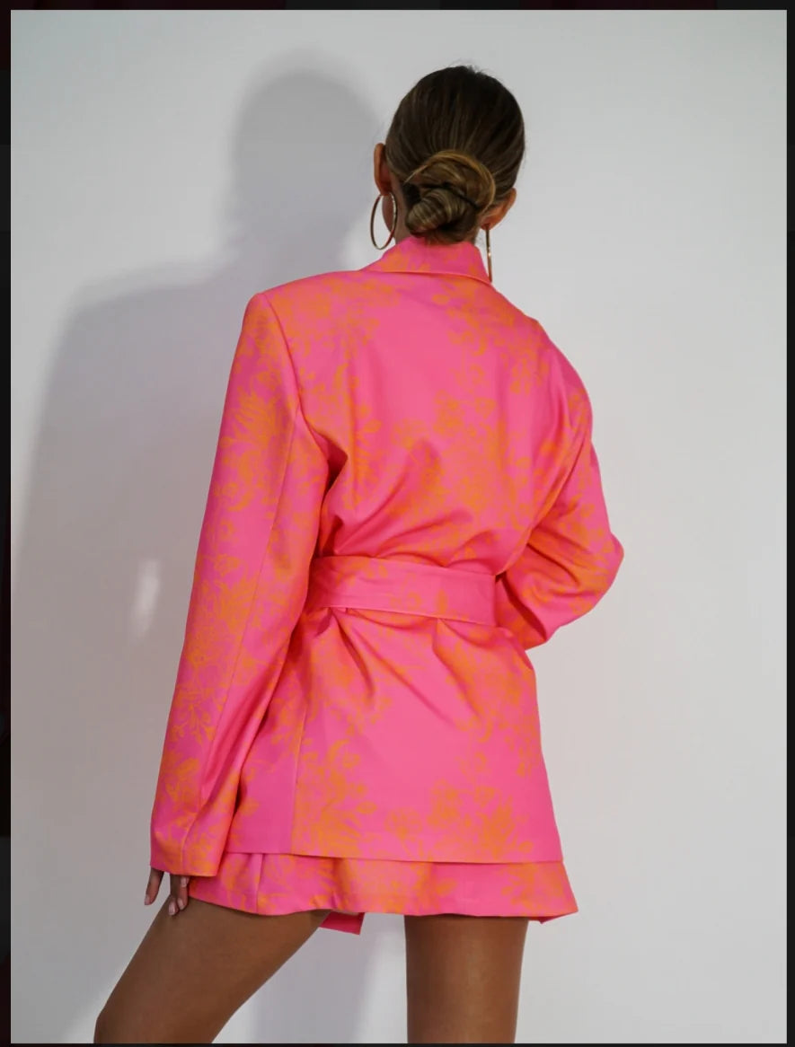 Oversized Bright Orange Jacket