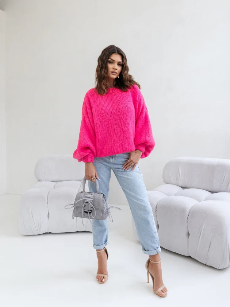 Oversized Pink Sweater
