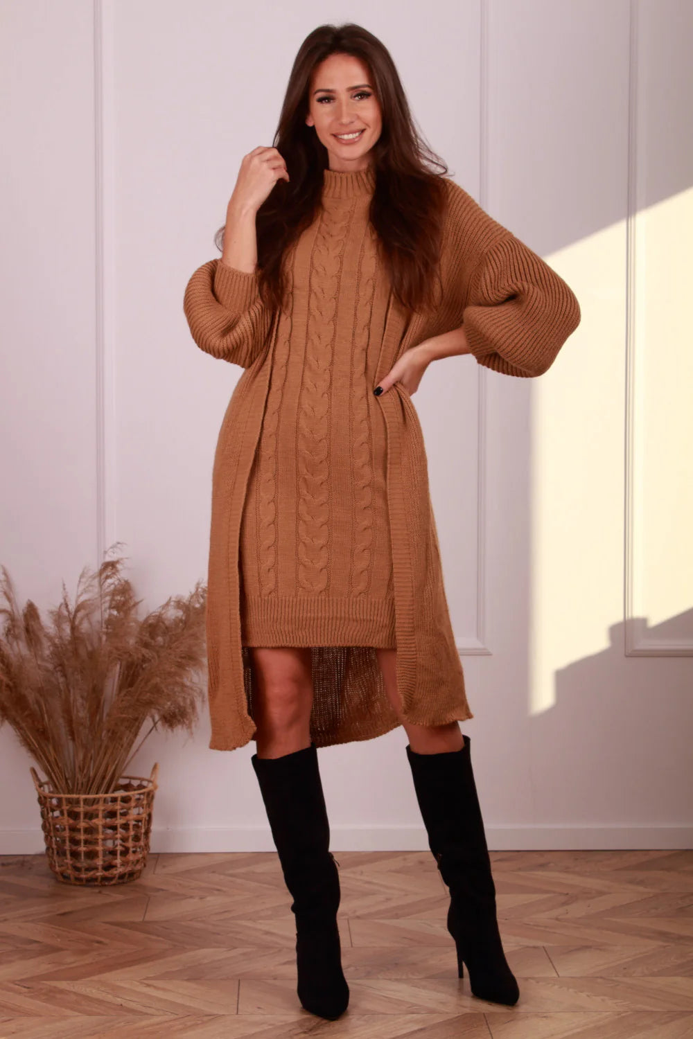 Dress and Cardigan Set