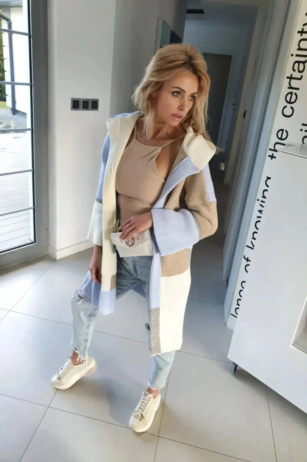 Color Block Cardigan